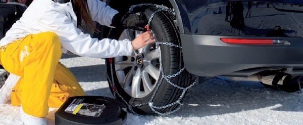 Consejos para usar cadenas de nieve